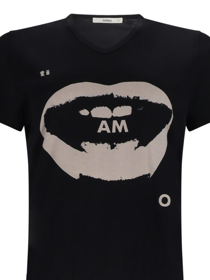 Fendi T-Shirt Con Stampa "Ti Amo"