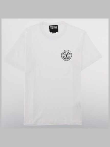 Versace Jeans Couture T-SHIRT CON "V EMBLEM" RICAMATO