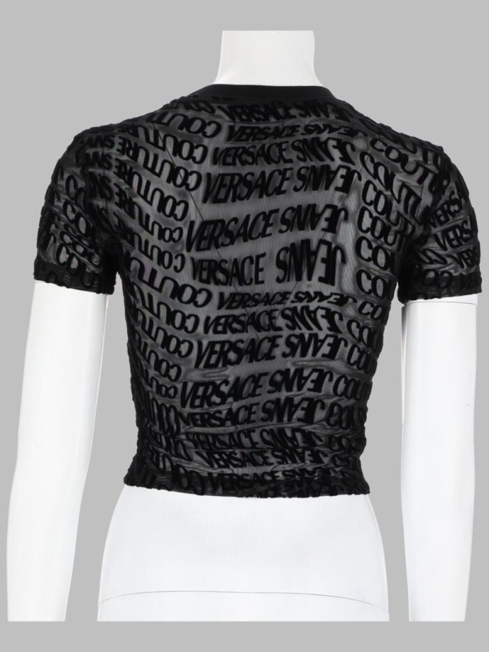 Versace Jeans Couture T-SHIRT CROPPED CON STAMPA LOGO