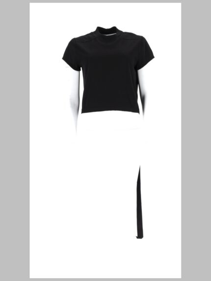 RICK OWENS DRKSHDW T-SHIRT CROPPED IN COTONE