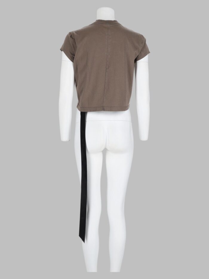 RICK OWENS DRKSHDW T-Shirt Cropped In Cotone