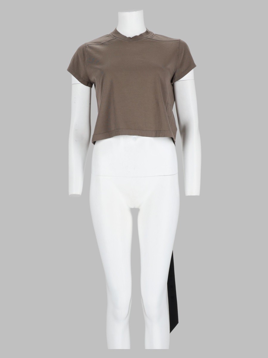 RICK OWENS DRKSHDW T-Shirt Cropped In Cotone