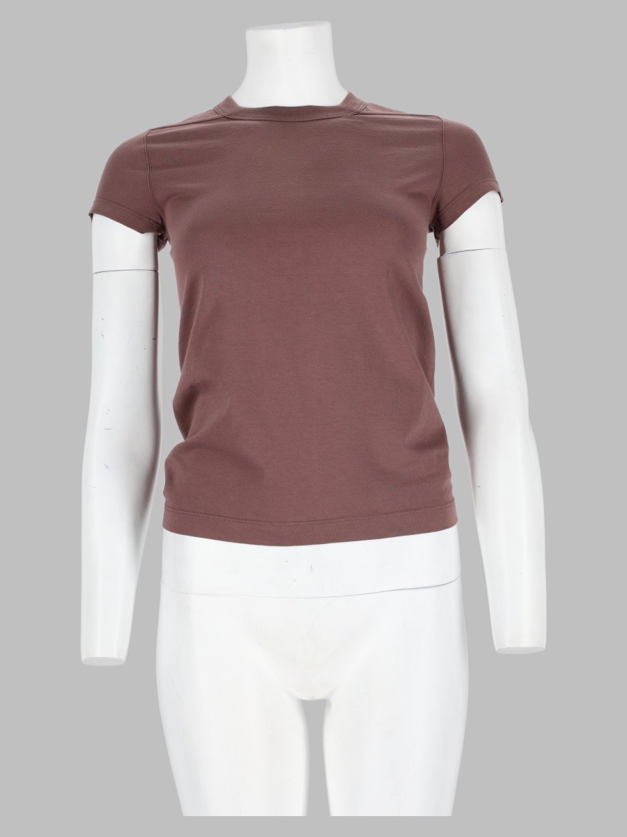 RICK OWENS T-Shirt Cropped "Level T"