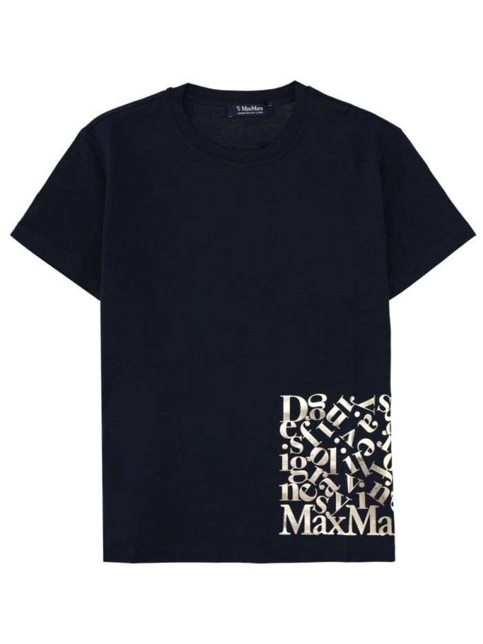 S MAX MARA T-SHIRT "EDILE" CON LOGO