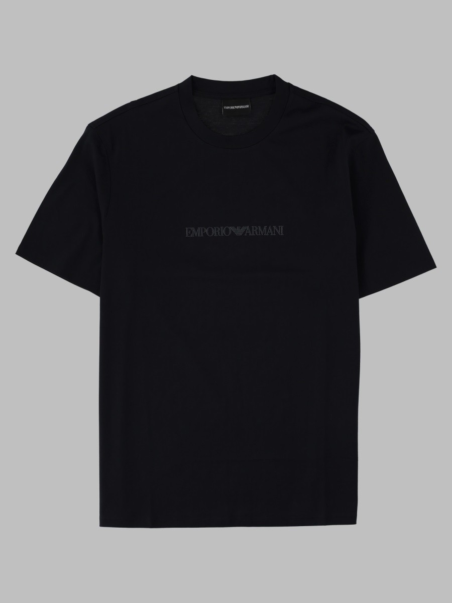 Emporio Armani T-shirt Essential In Jersey Di Cotone Pima