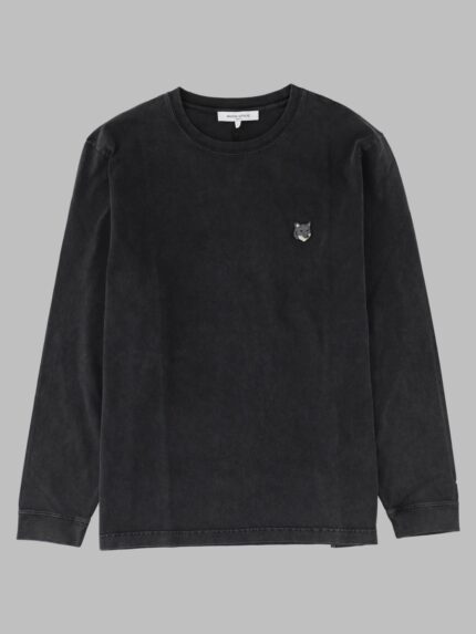 Maison Kitsune T-Shirt "Fox Head" A Manica Lunga
