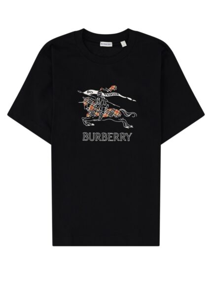 Burberry T-shirt In Cotone Con Knight Check