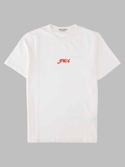 Jw Anderson T-Shirt In Cotone Con Logo Ricamato