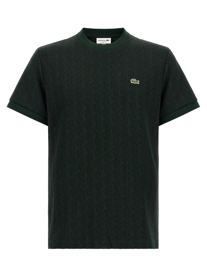 lacoste t shirt in jacquard monogram Lacoste T-Shirt In Jacquard Monogram