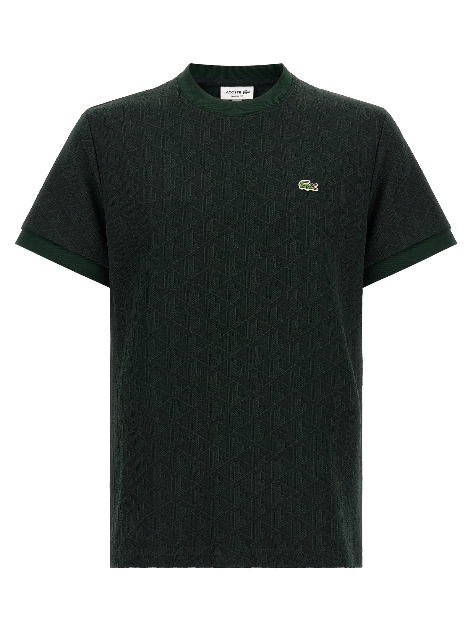 Lacoste T-Shirt In Jacquard Monogram
