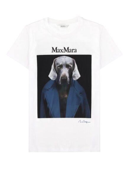 Max Mara T-SHIRT IN JERSEY CON STAMPA ICONICA