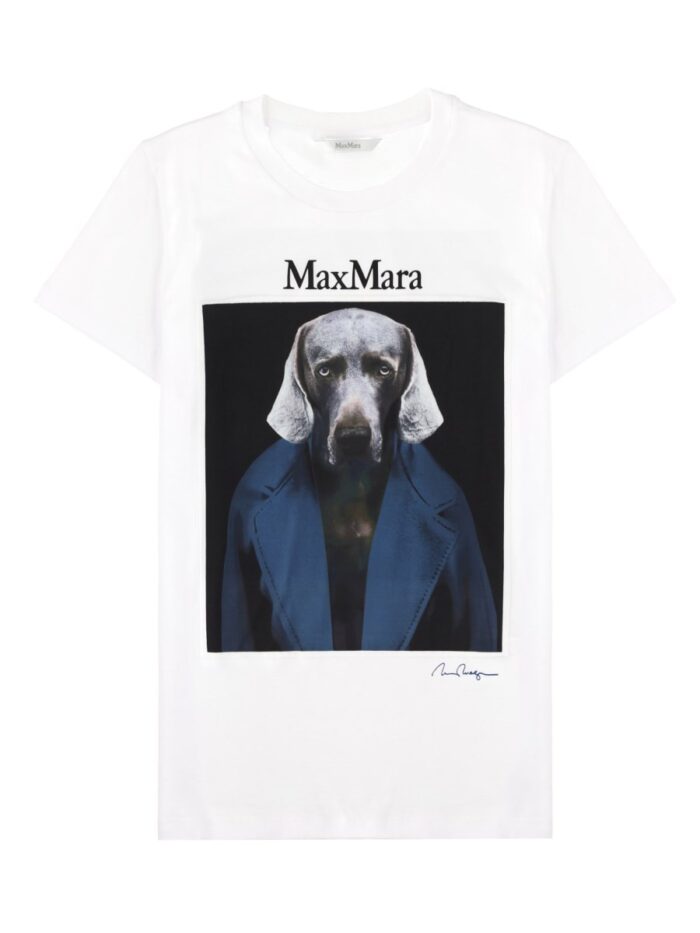 Max Mara T-SHIRT IN JERSEY CON STAMPA ICONICA