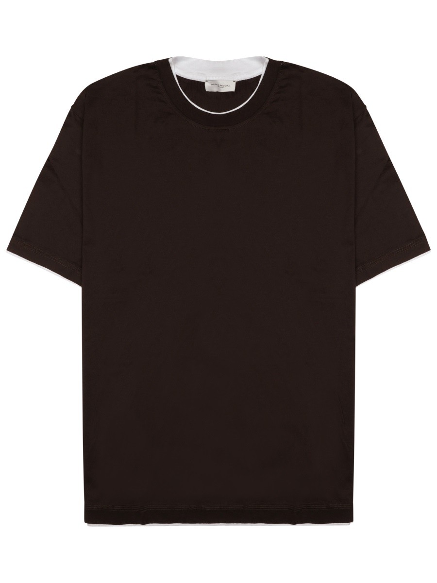 PAOLO PECORA MILANO T-SHIRT IN JERSEY DI COTONE