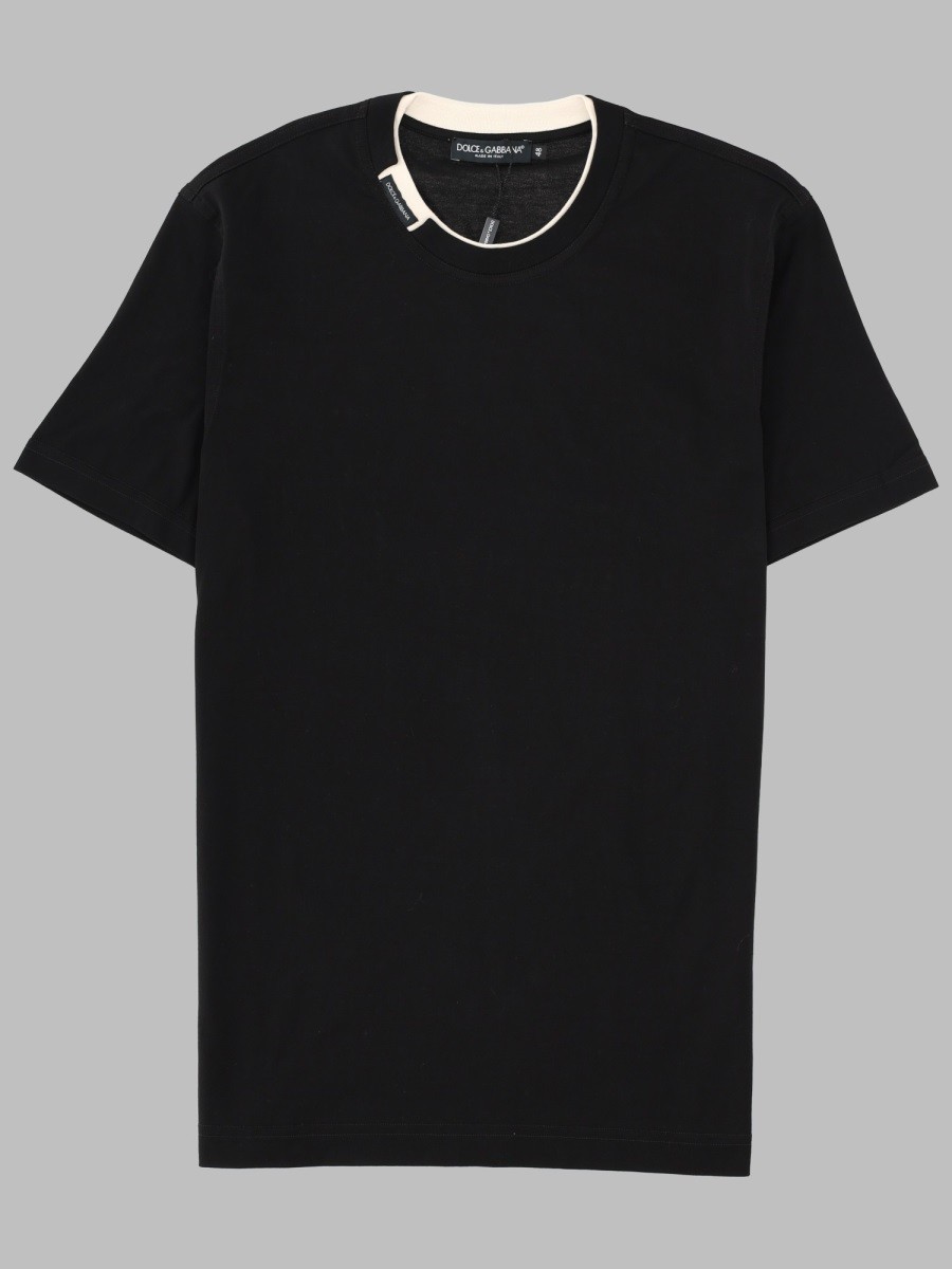 Dolce & Gabbana T-SHIRT IN JERSEY DI COTONE