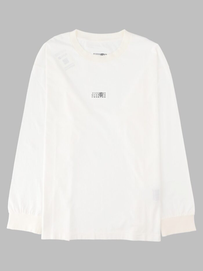 mm6 maison margiela t shirt in jersey di cotone MM6 MAISON MARGIELA T-shirt In Jersey Di Cotone
