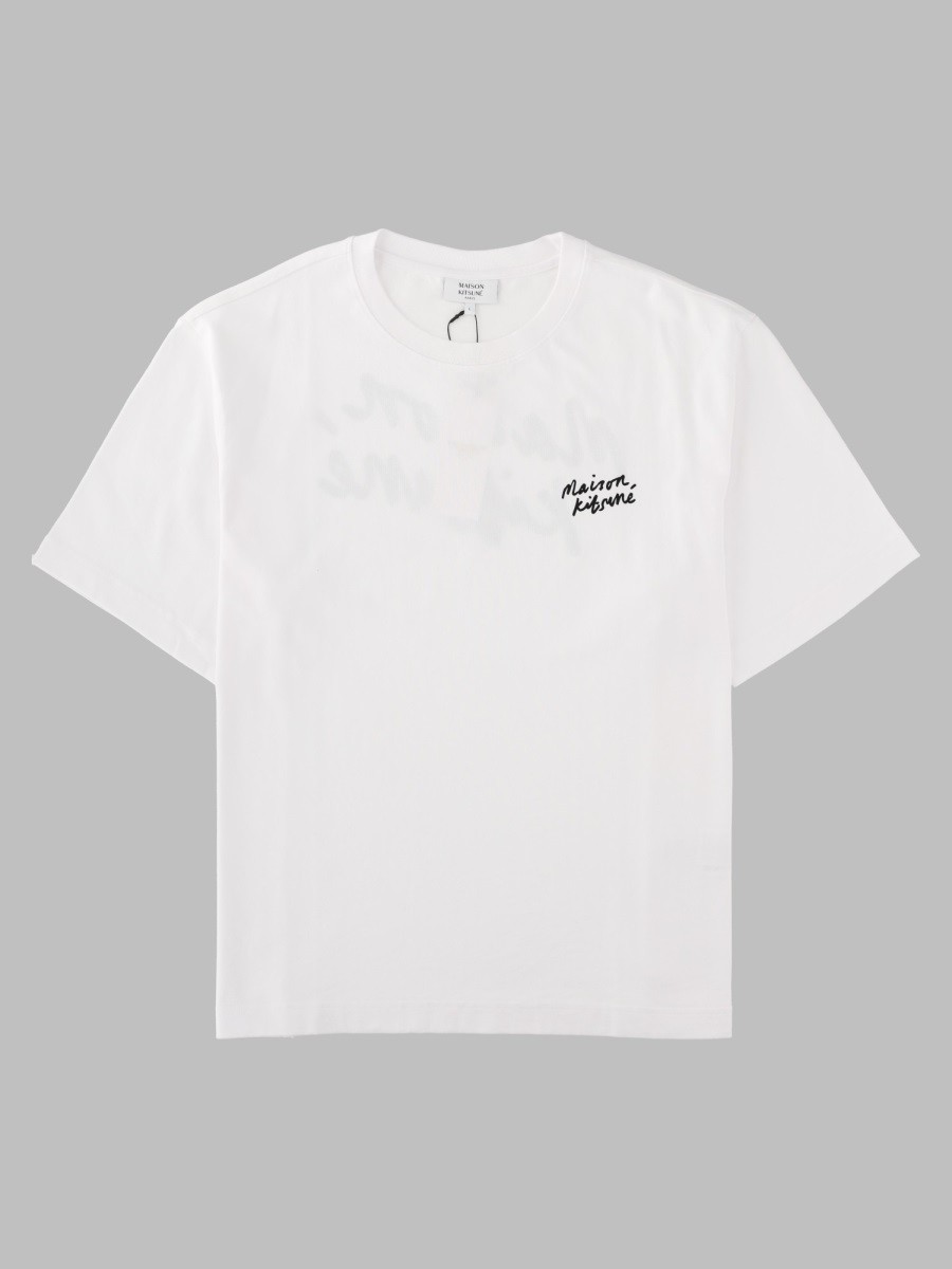 Maison Kitsune T-Shirt Oversize Con Logo