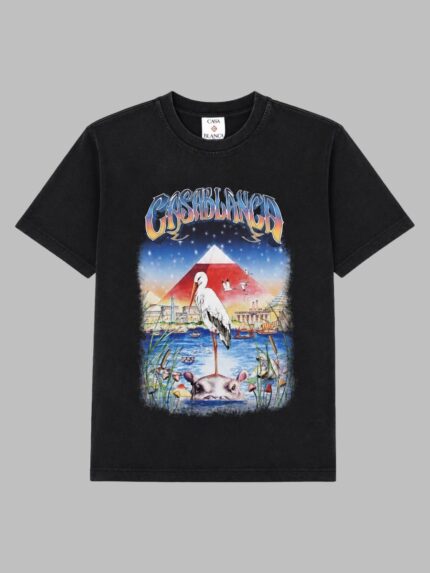 CASABLANCA T-SHIRT OVERSIZE CON STAMPA "EGYPT"