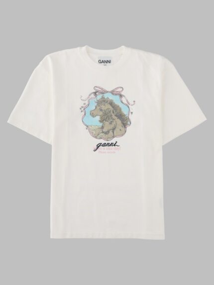 GANNI T-Shirt "Qixi" Con Stampa