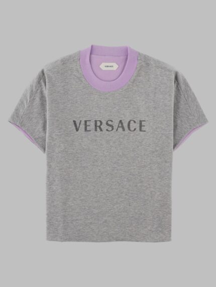 Versace T-Shirt Reversibile Con Logo