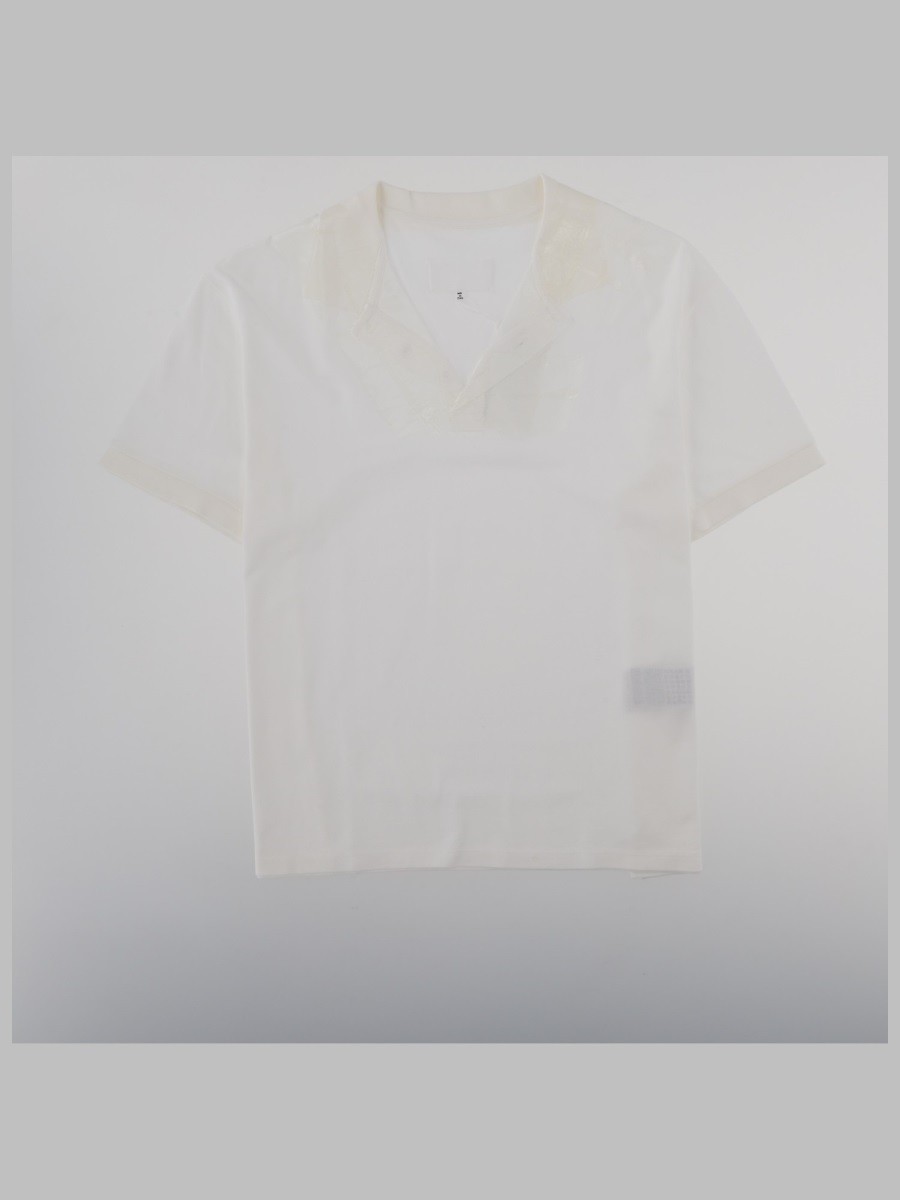 Maison Margiela T-SHIRT "TAPED" CON SCOLLO A V