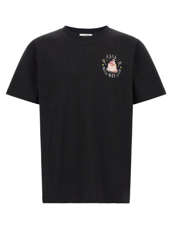 casablanca t shirt with 'casa way' print CASABLANCA T-shirt With 'Casa Way' Print