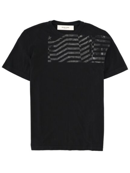 Golden Goose Deluxe Brand T-shirt With "flag" Print