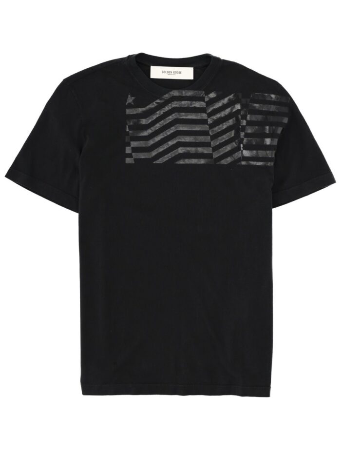 golden goose deluxe brand t shirt with "flag" print Golden Goose Deluxe Brand T-shirt With "flag" Print