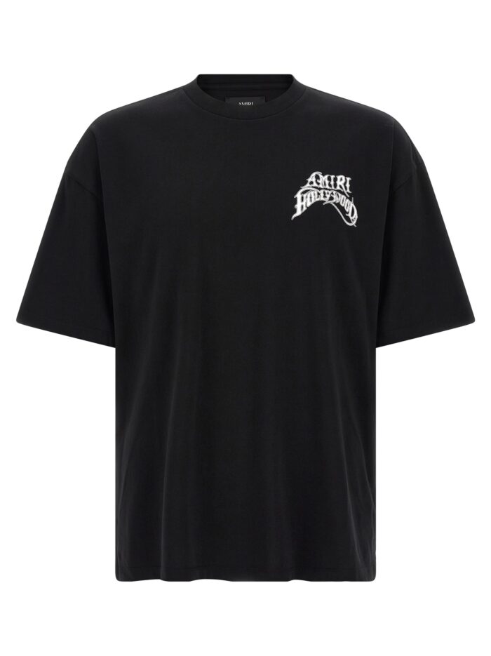 amiri t shirt with 'hollywood lj skate' logo AMIRI T-shirt With 'Hollywood LJ Skate' Logo
