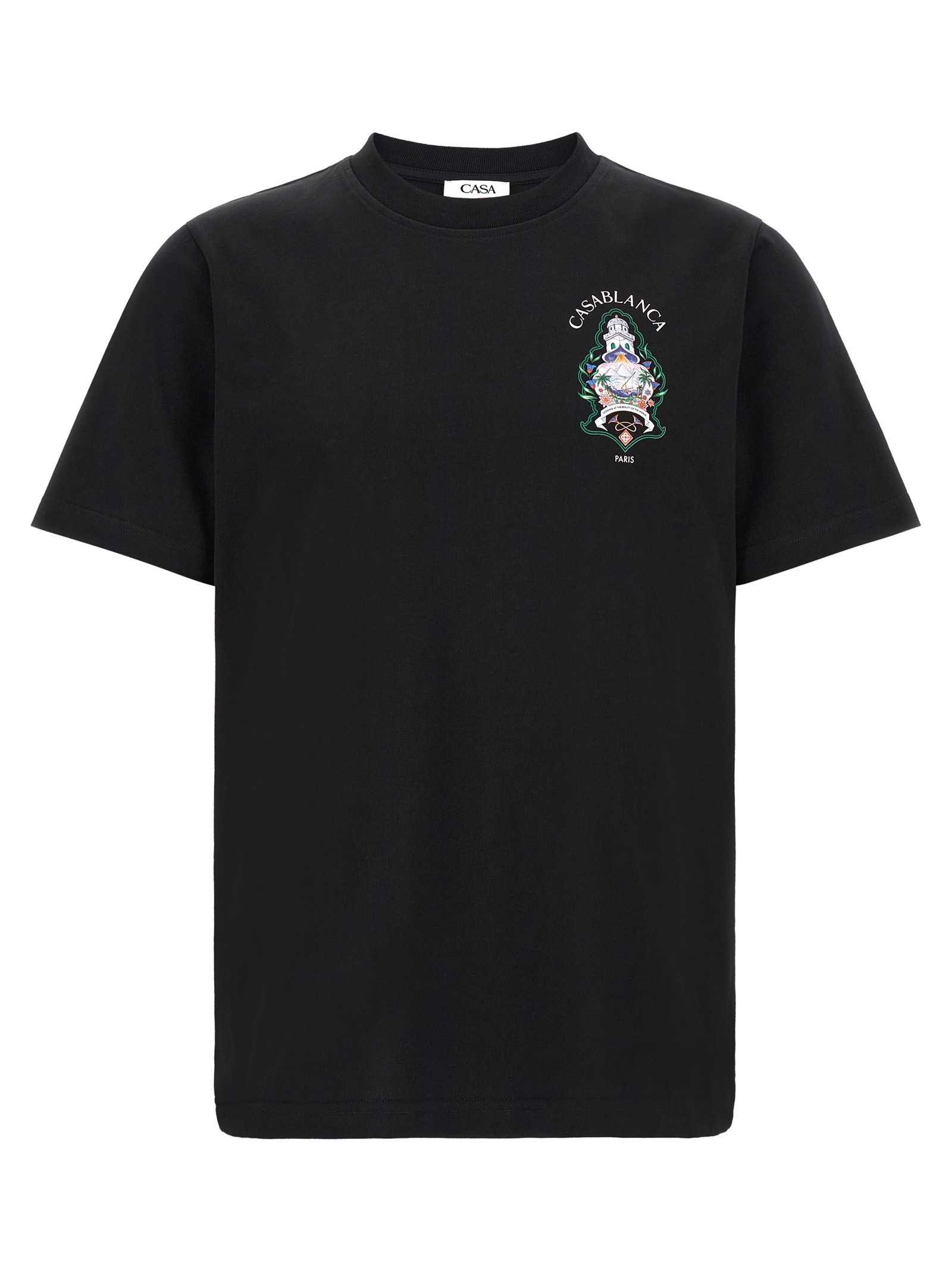 CASABLANCA T-shirt With 'Hotel Emblem' Print