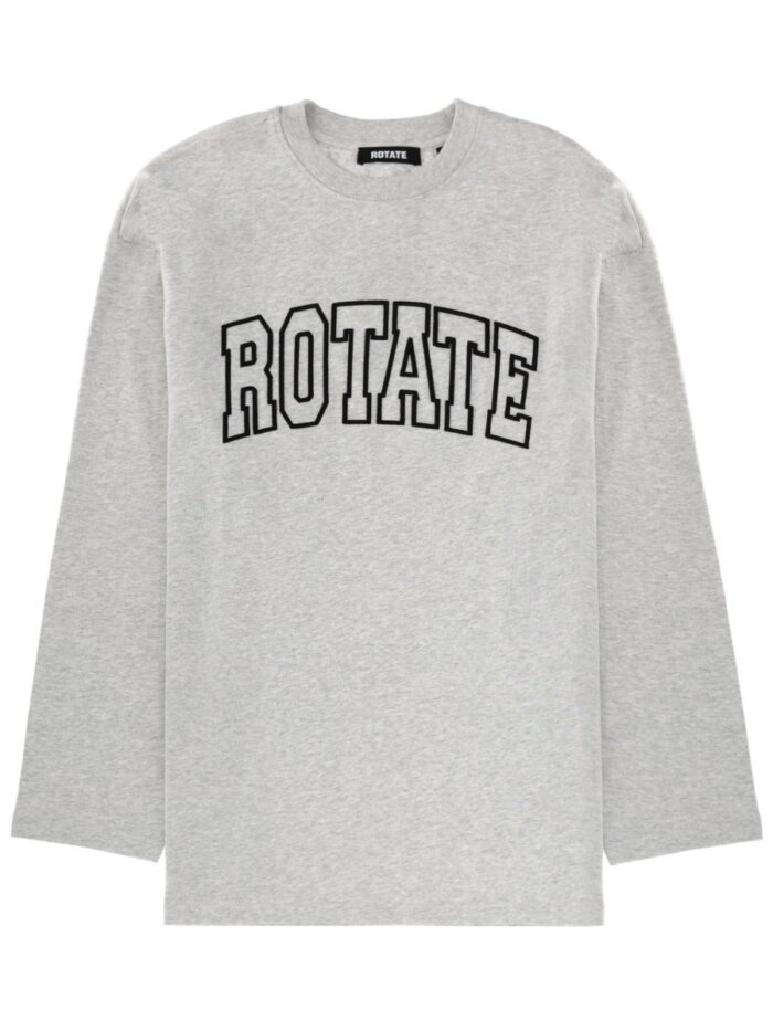 rotate birger christensen t shirt with logo Rotate Birger Christensen T-shirt With Logo