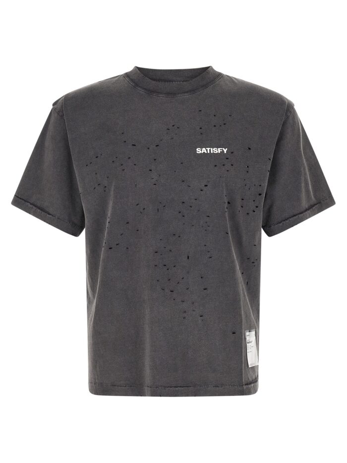 satisfy t shirt with openwork details SATISFY T-shirt With Openwork Details