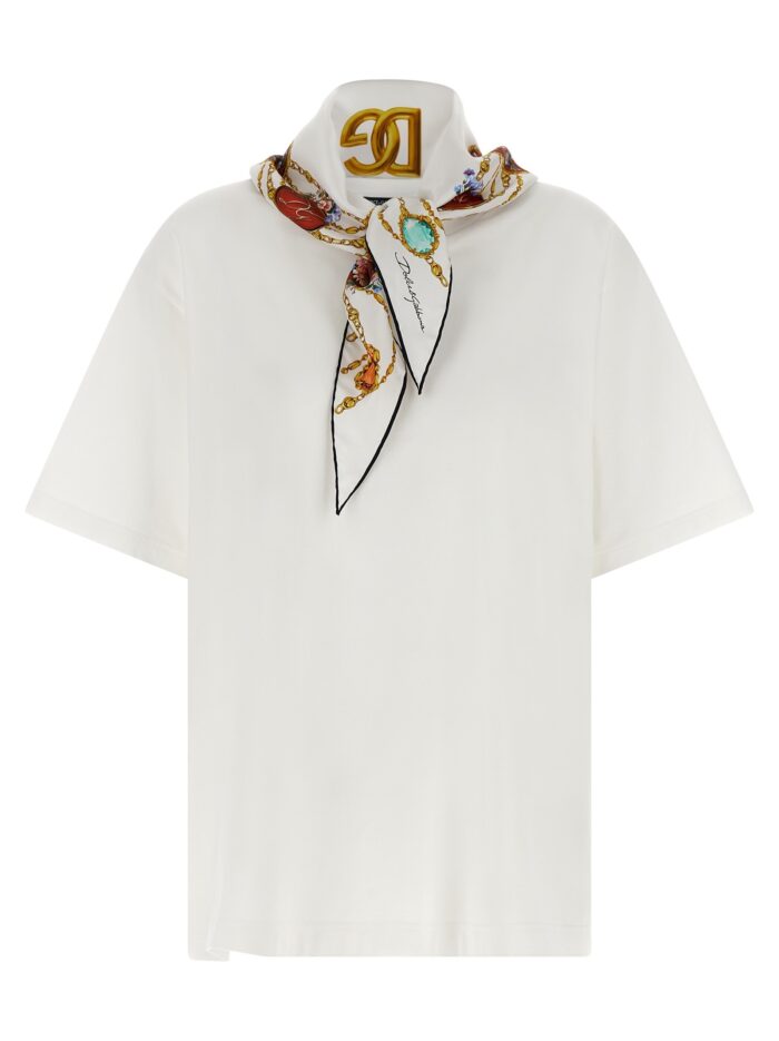 dolce & gabbana t shirt with scarf Dolce & Gabbana T-shirt With Scarf