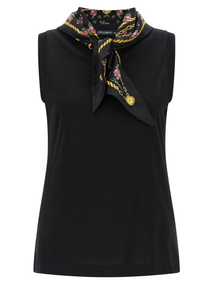 dolce & gabbana t shirt with scarf Dolce & Gabbana T-shirt With Scarf