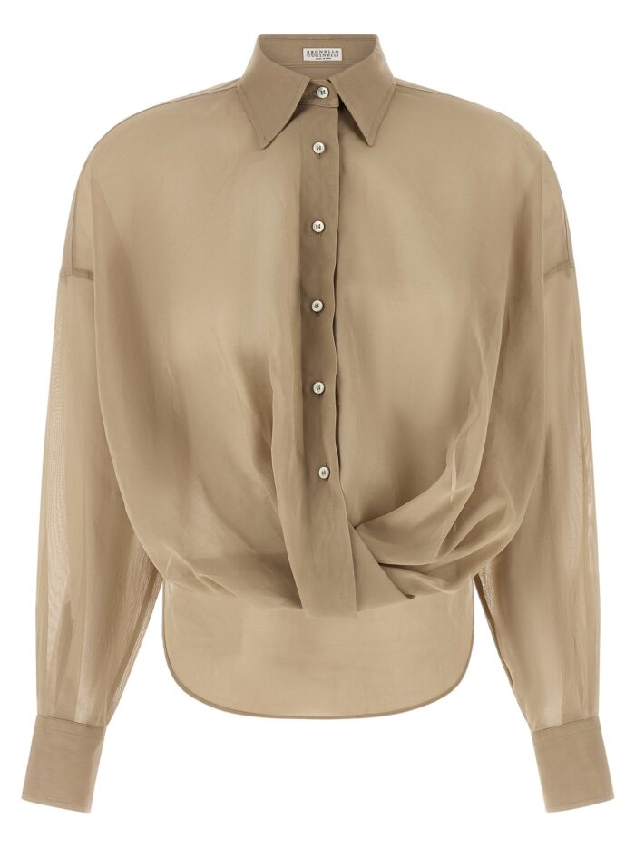 brunello cucinelli taffeta shirt Brunello Cucinelli Taffeta Shirt