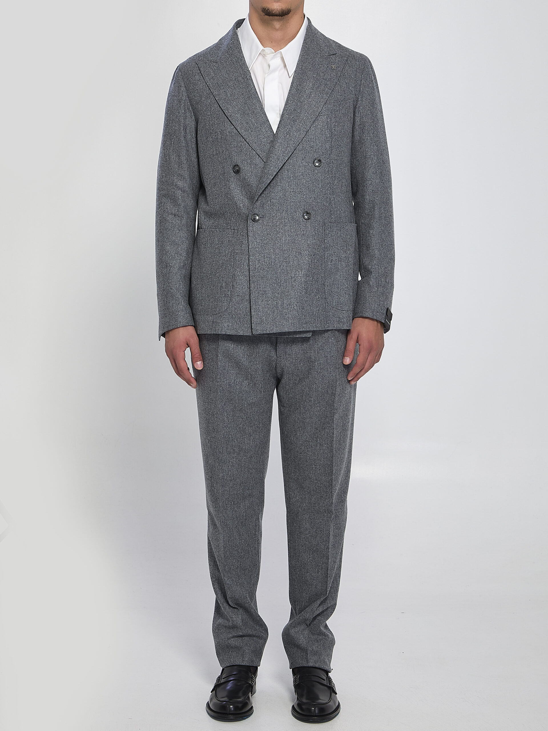 Tagliatore Double-breasted flannel suit