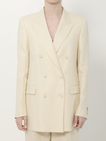 Tagliatore Double-breasted linen jacket