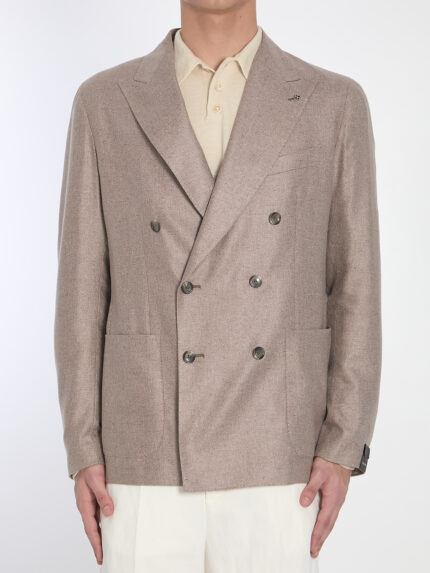 Tagliatore Double-breasted silk jacket