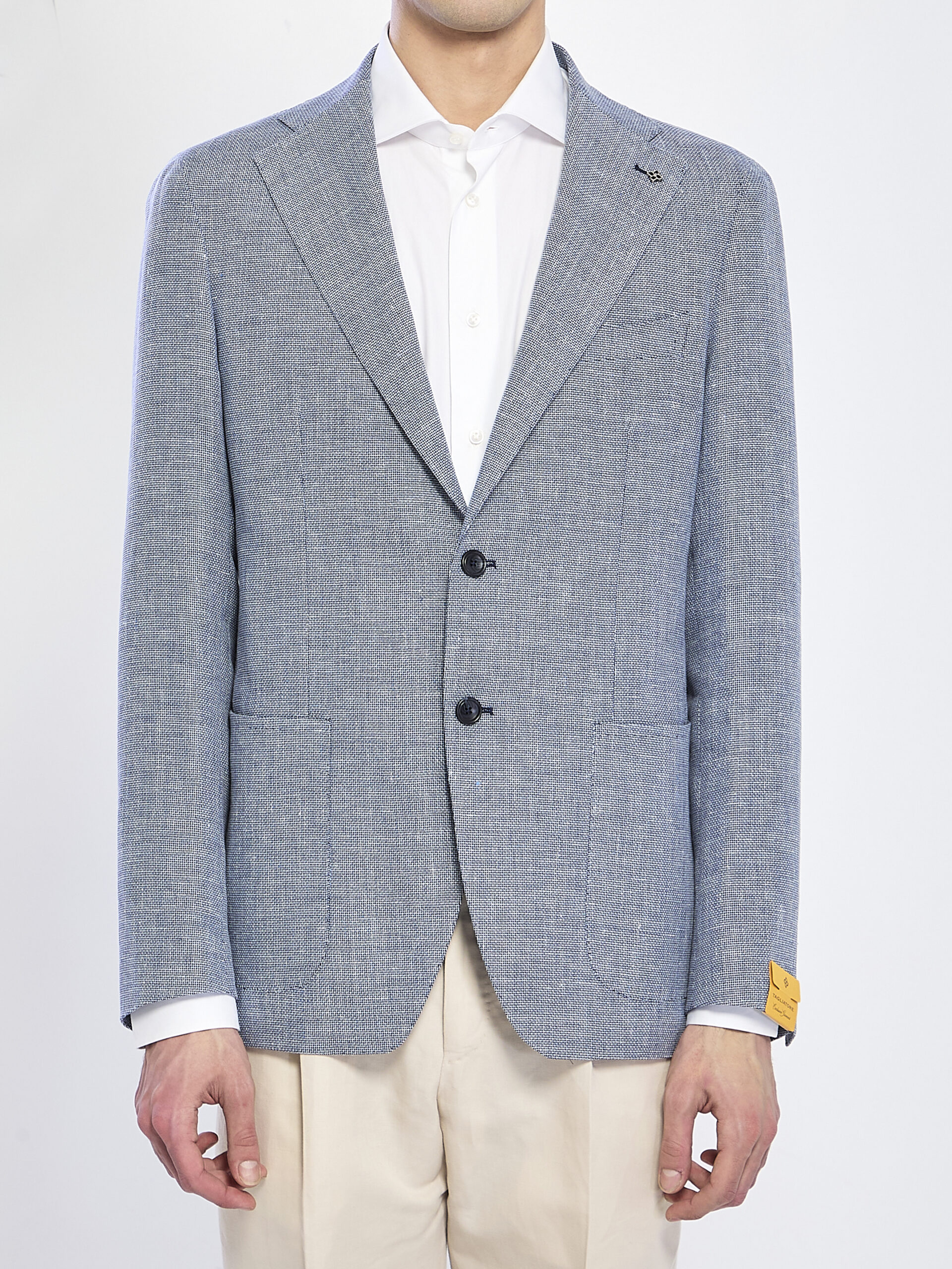 Tagliatore Jacket in linen and cotton