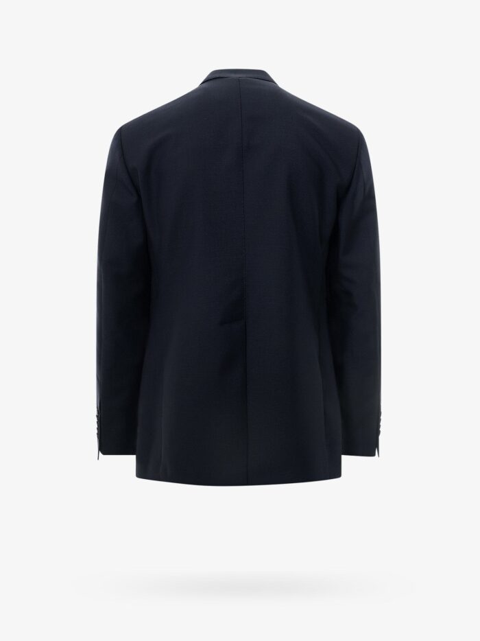 Tagliatore Mohair Wool Suit With Metal Monogram