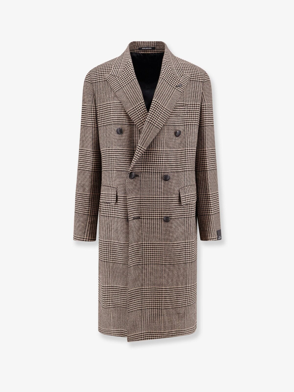 Tagliatore Prince-of-wales Virgin Wool Coat
