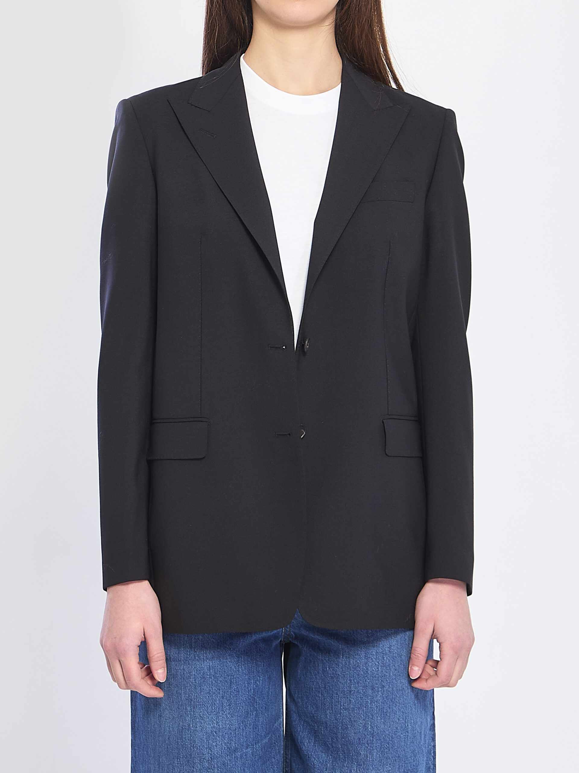 Tagliatore Single-breasted bi-stretch wool jacket