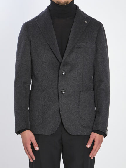 Tagliatore Single-breasted cashmere jacket