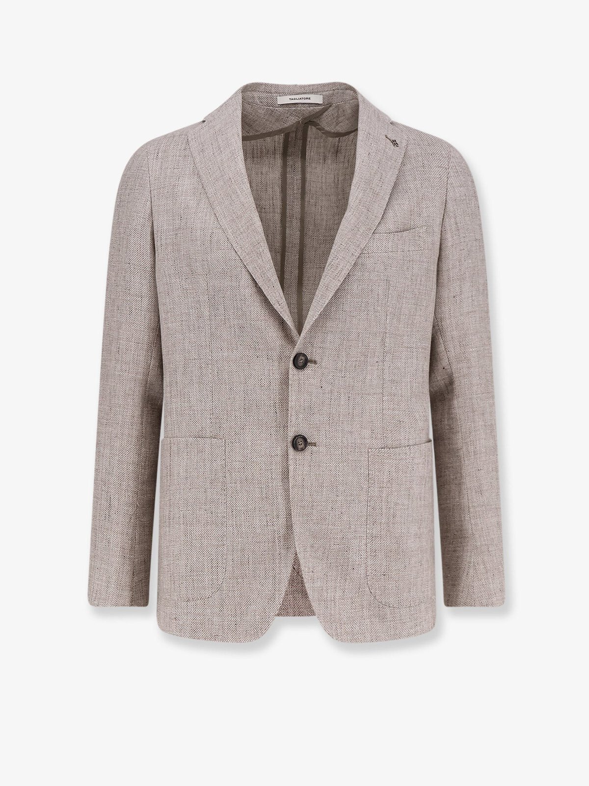 Tagliatore Single-breasted Linen And Virgin Wool Blazer
