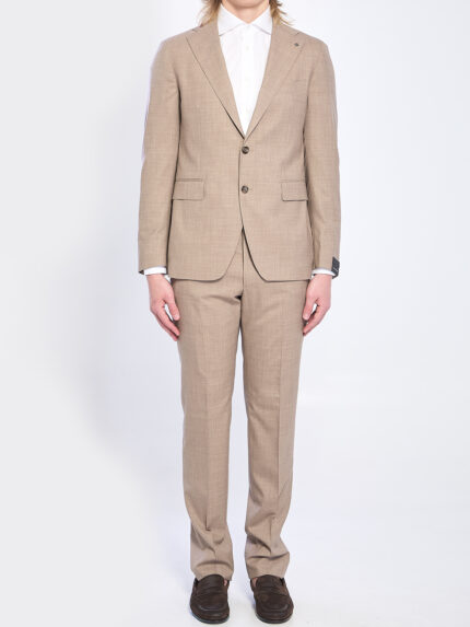 Tagliatore Single-breasted suit in virgin wool and silk