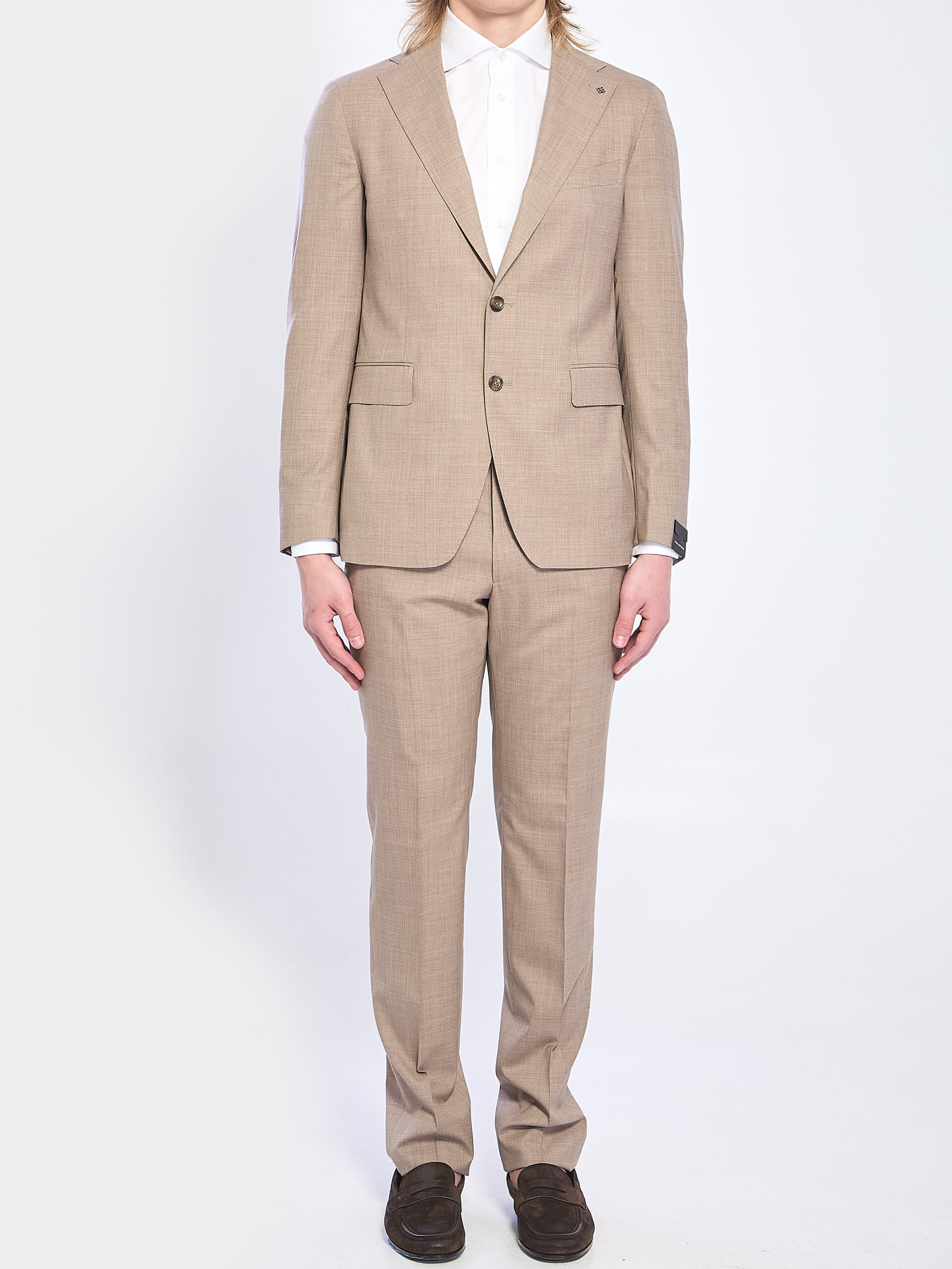 Tagliatore Single-breasted suit in virgin wool and silk
