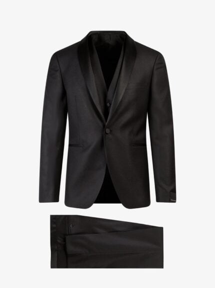 Tagliatore Virgin Wool And Silk Trouser With Vest