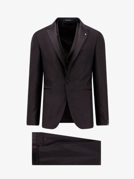 Tagliatore Virgin Wool And Silk Tuxedo With Vest