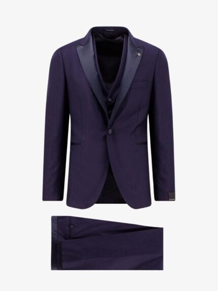 Tagliatore Virgin Wool And Silk Tuxedo With Vest