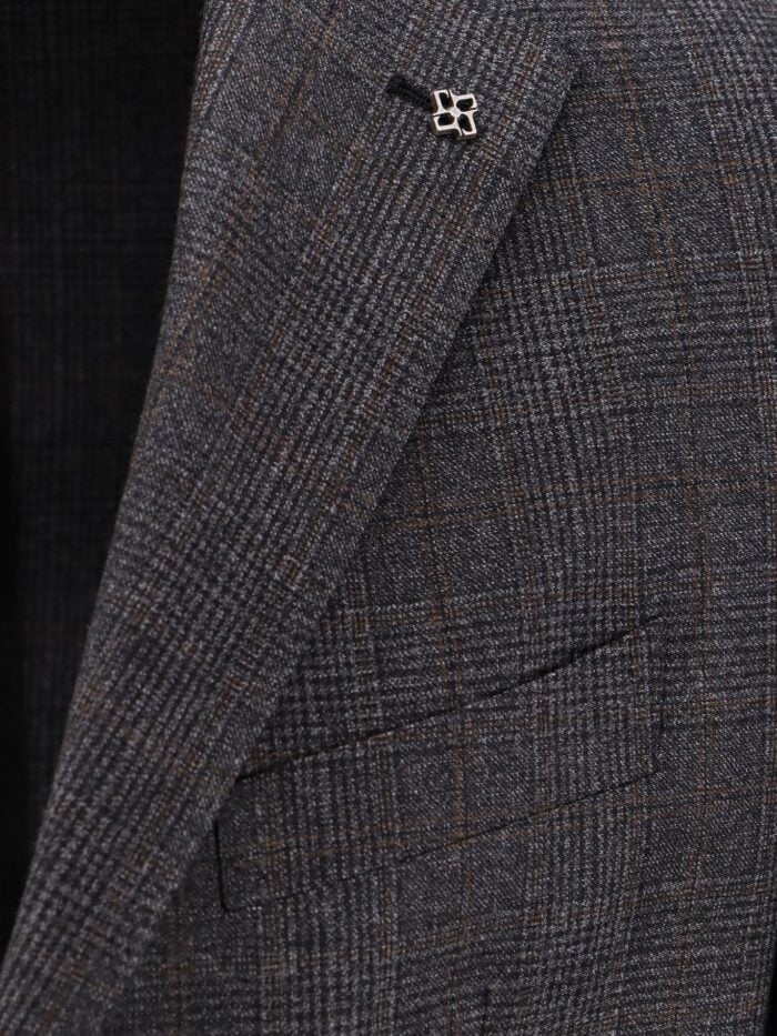 Tagliatore Virgin Wool Dress With Prince Of Wales Motif