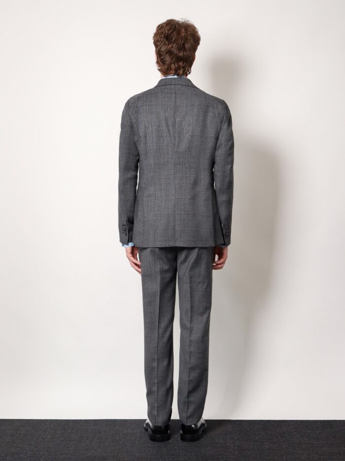 Tagliatore Virgin Wool Dress With Prince Of Wales Motif